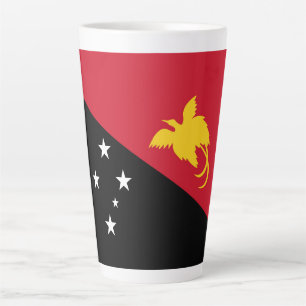 Papua New Guinea flag Latte Mug