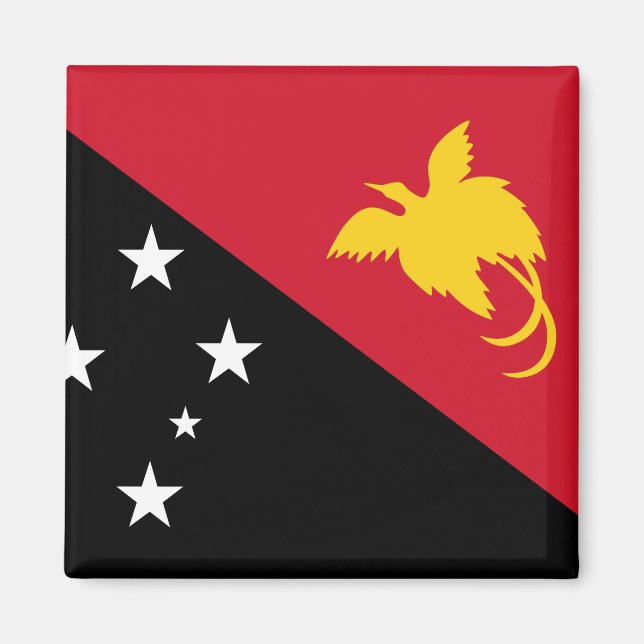 Papua New Guinea Flag Magnet (Front)