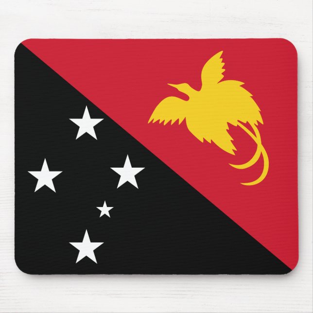 Papua New Guinea Flag Mouse Mat (Front)