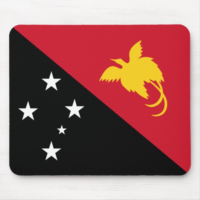 Papua New Guinea Flag Mousepad (Front)