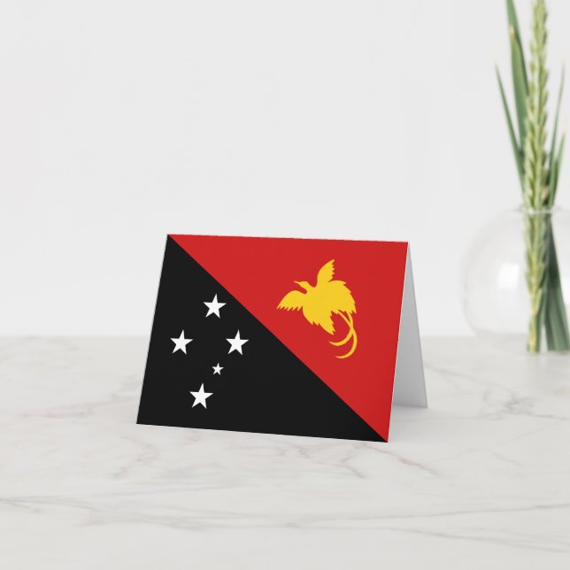 Papua New Guinea Flag Notecard (Front)
