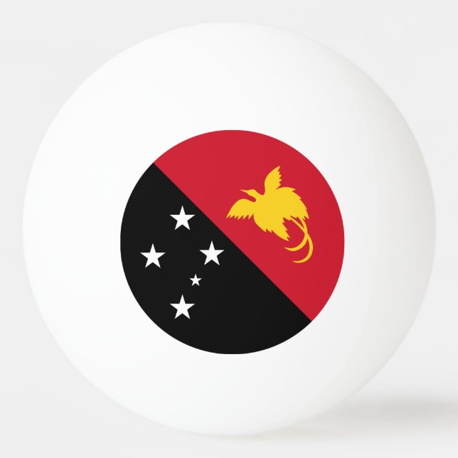 Papua New Guinea Flag Ping Pong Ball (Front)