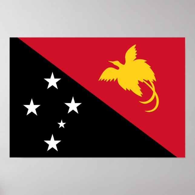 Papua New Guinea Flag Poster (Front)