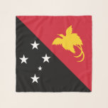 Papua New Guinea Flag Scarf<br><div class="desc">Patriotic flag of Papua New Guinea.</div>