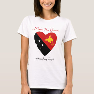 Papua New Guinea Flag Sweetheart T-Shirt