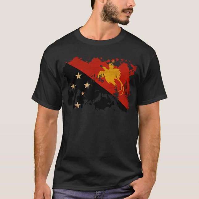 Papua new Guinea Flag T-Shirt (Front)