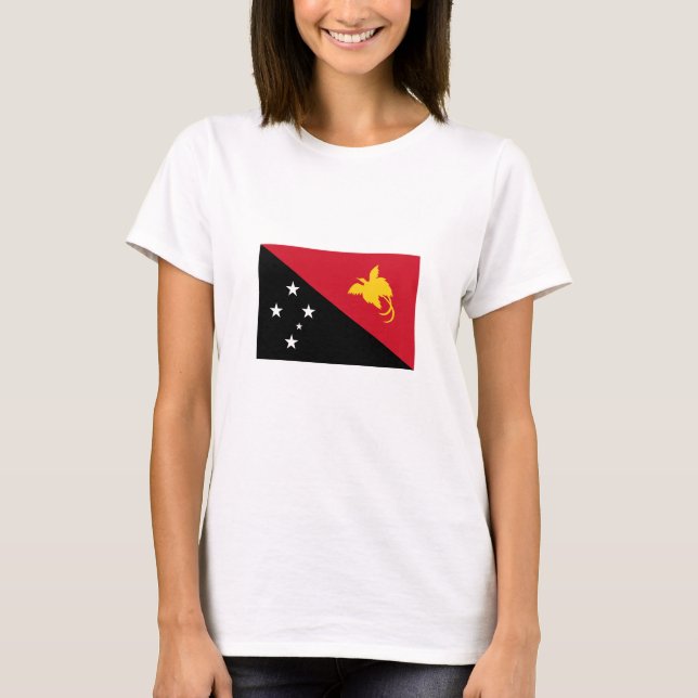 Papua New Guinea Flag T-Shirt (Front)