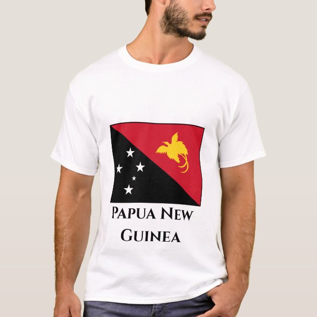 Papua New Guinea Flag T-Shirt (Front)