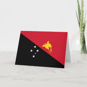 Papua New Guinea flag Thank You Card