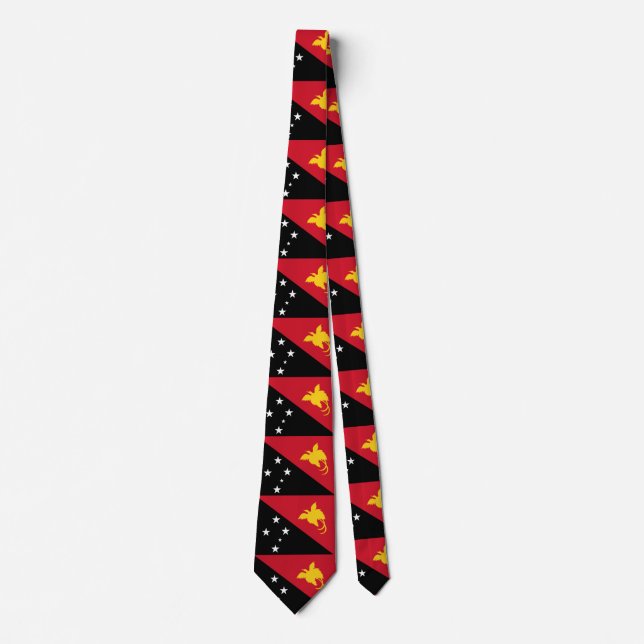 Papua New Guinea Flag Tie (Front)