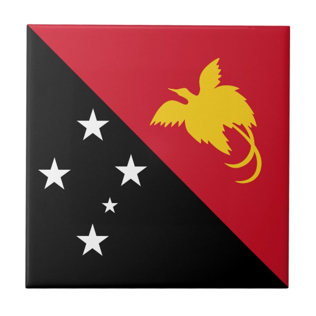 Papua New Guinea Flag Tile (Front)
