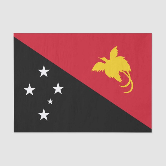 Papua New Guinea Flag Tissue Paper (Front)
