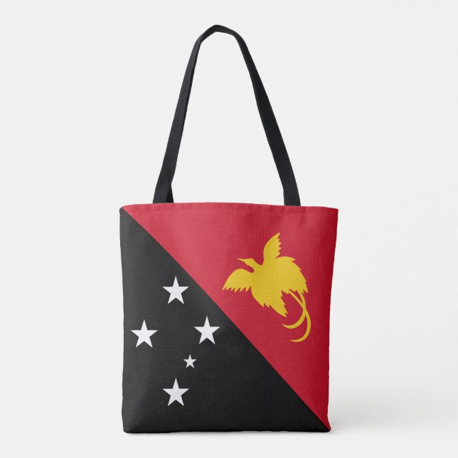 Papua New Guinea Flag Tote Bag (Back)