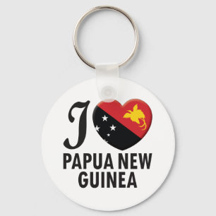 Papua New Guinea Love Key Ring