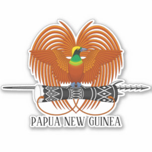 Papua New Guinea National Coat Of Arms Patriotic