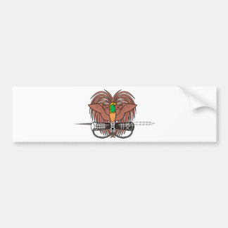 Papua New Guinea National Emblem Bumper Sticker