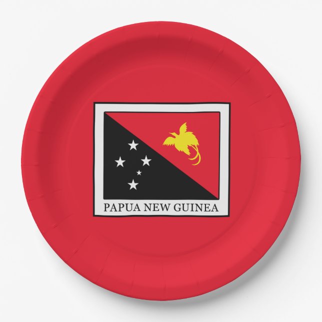 Papua New Guinea Paper Plate (Front)