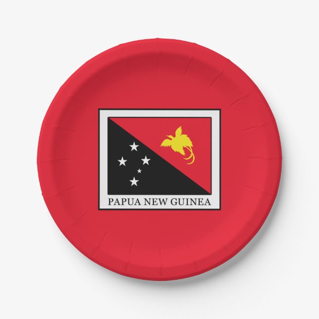 Papua New Guinea Paper Plate (Front)