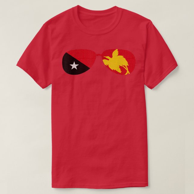 Papua New Guinea Papuan Flag  T-Shirt (Design Front)