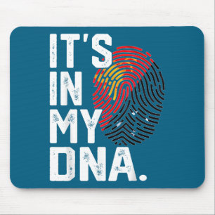 Papua new guinea roots flag fingerprint graphic mouse mat