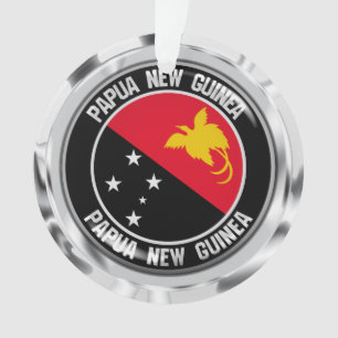 Papua New Guinea Round Emblem Ornament