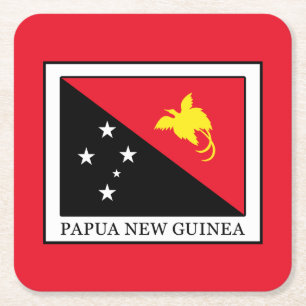 Papua New Guinea Square Paper Coaster