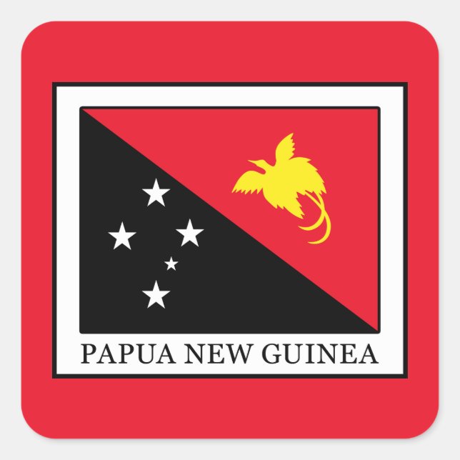 Papua New Guinea Square Sticker (Front)