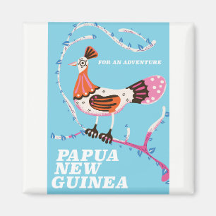 Papua New Guinea Travel poster Magnet