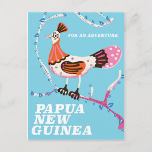 Papua New Guinea Travel poster Postcard