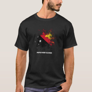 Papuan Watercolor Flag, Vintage Papua New Guinea F T-Shirt