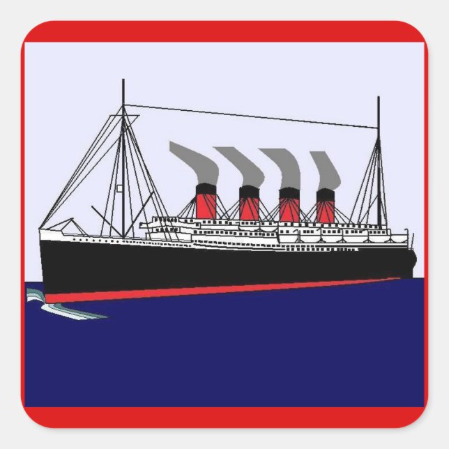 Paquebot France 1912 Sticker (Front)