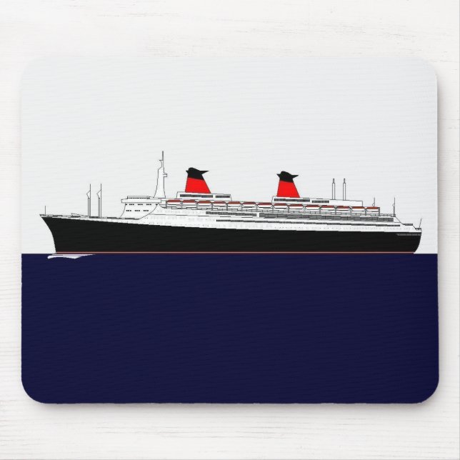 Paquebot France Mouse Mat (Front)