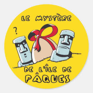 paques classic round sticker