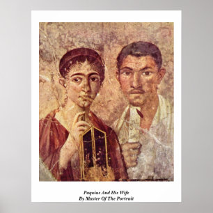 Paquius And His Wife By Master Of The Portrait Poster