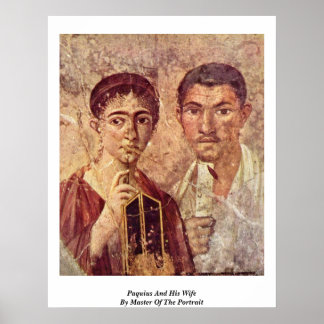Paquius And His Wife By Master Of The Portrait Poster