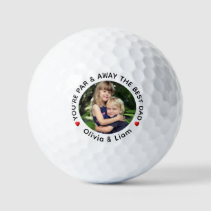 "Par & Away the Best Dad" Personalized Golf Balls
