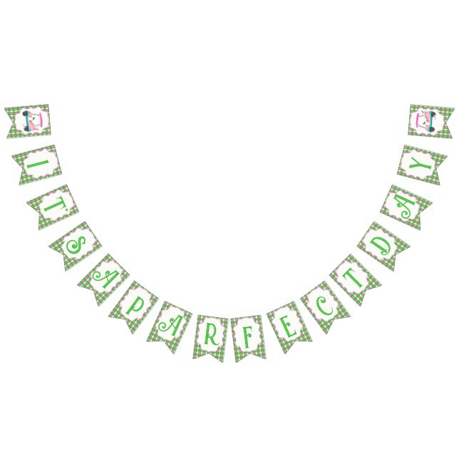 Par-Fect Day  Elegant Golf Cart Ready Baby Shower  Bunting (All)