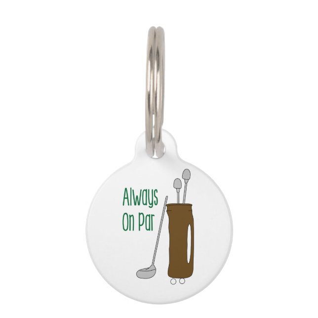 Par Golf Pet Tag (Front)