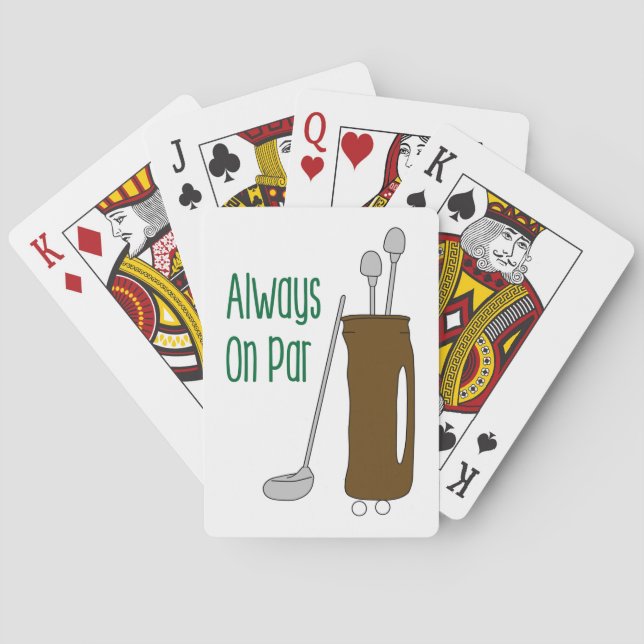 Par Golf Playing Cards (Back)