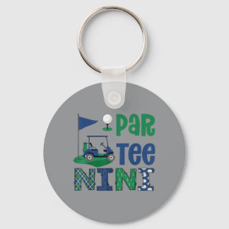 Par- Nini Golf Lover Birthday Party Family Key Ring