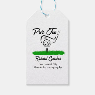 Par Off for an UnForeGettable 50th Birthday Party Gift Tags