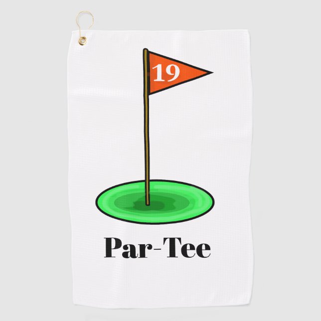 Par-Tee 19th Hole Golf Towel (Front)