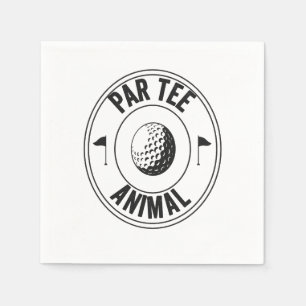 Par-Tee Animal funny golfing Dad Gift Napkin