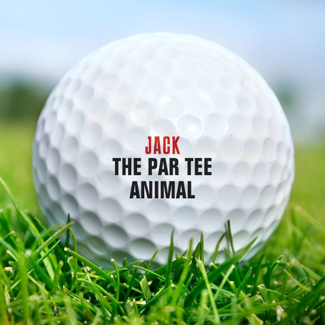 Par Tee Animal Golfing Phrase Funny Quote Golf Balls (Par Tee Animal Golfing Phrase Funny Quote Golf Balls)