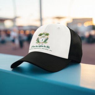 Par-Tee Bridesmaids Monogram   Golf Bachelorette Trucker Hat