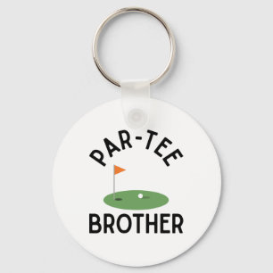 Par Tee Brother Funny Golf Birthday Party Family M Key Ring