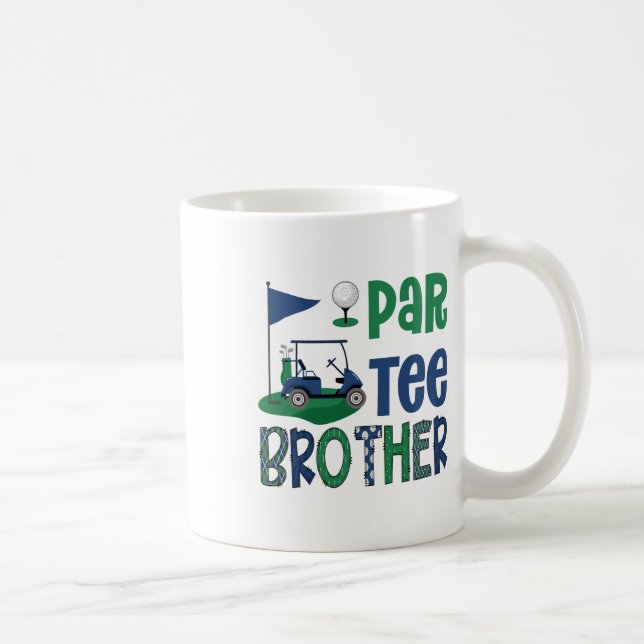 Par-tee Brother Golf Lover Birthday Party Family M Coffee Mug (Right)