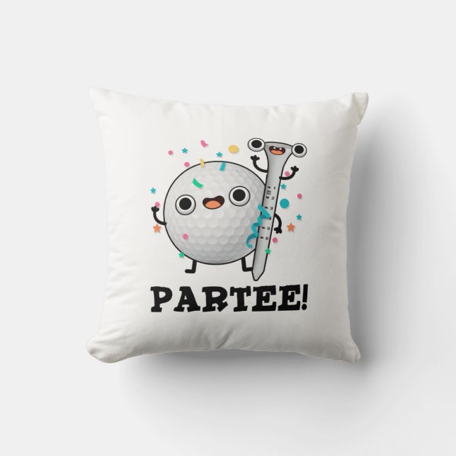 Par-Tee Funny Golf Pun  Cushion (Front)