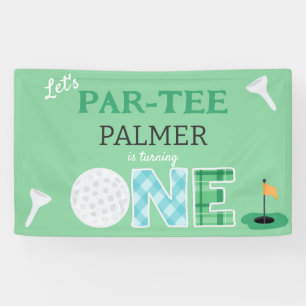 Par-tee Golf 1st Birthday Golfing Party Banner