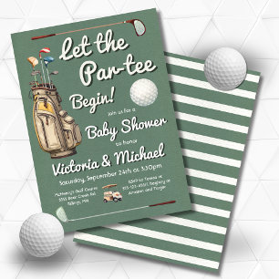 Par-tee Golf Baby Shower Invitation